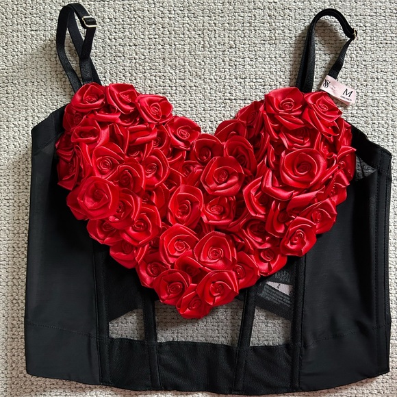 Victoria’s Secret Archives Rosette Corset Top Size M NWT🌹 - Picture 7 of 8